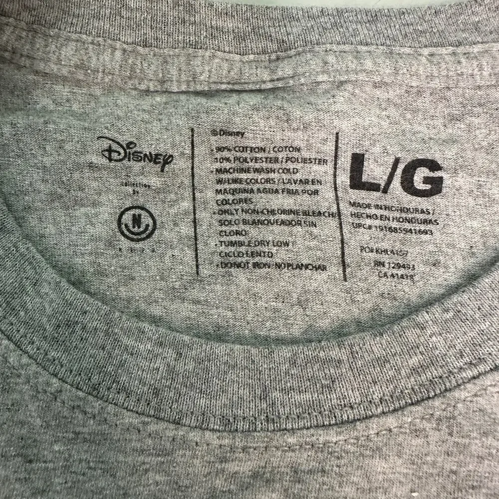 Disney Mickey Mouse Shirt Mens‎ Large Neff Too Many People Grow Up Gray Teal